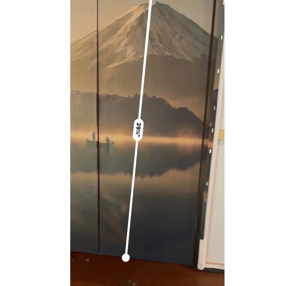 Mount Fuji 5 Panel Canvas Wall Art Set Panoramic Japan Landscape Sunrise 55x30
